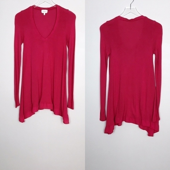 Anthropologie | Deletta Lokka Red Tunic Chiffon S - Picture 2 of 8